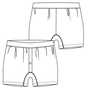 Fashion sewing patterns for MEN Underwear Boxer 712